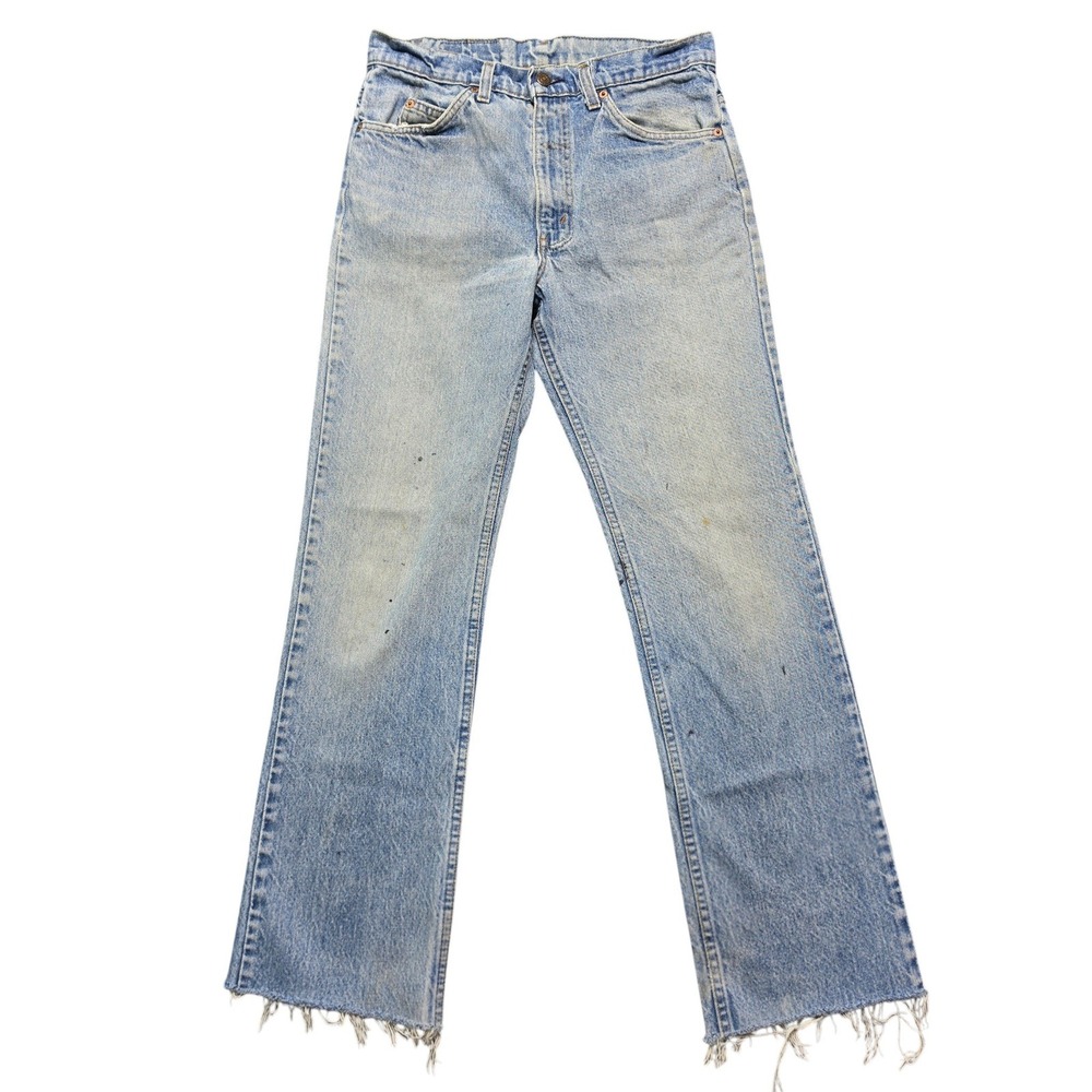 Vintage Orange Tab 517 Bootcut Jeans Mens 31x32 Light Wash Levis 40517-0215